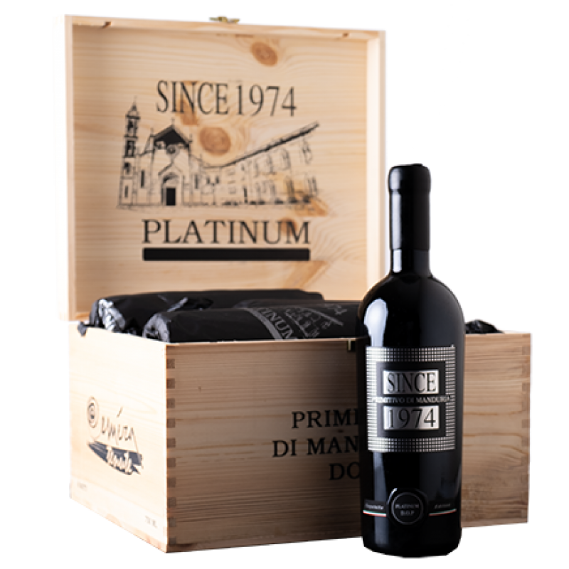 Primitivo di Manduria Since 1974 DOP Platinum Limited Edition 2020 - in Holzkiste 0.75l