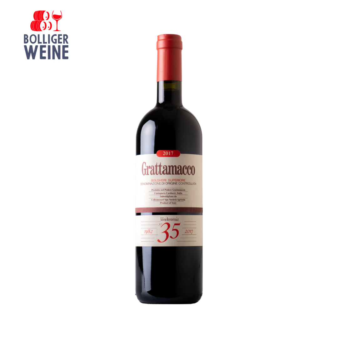 Grattamacco Bolgheri Superiore DOC 2019 in 6er Holzkiste (Bio)