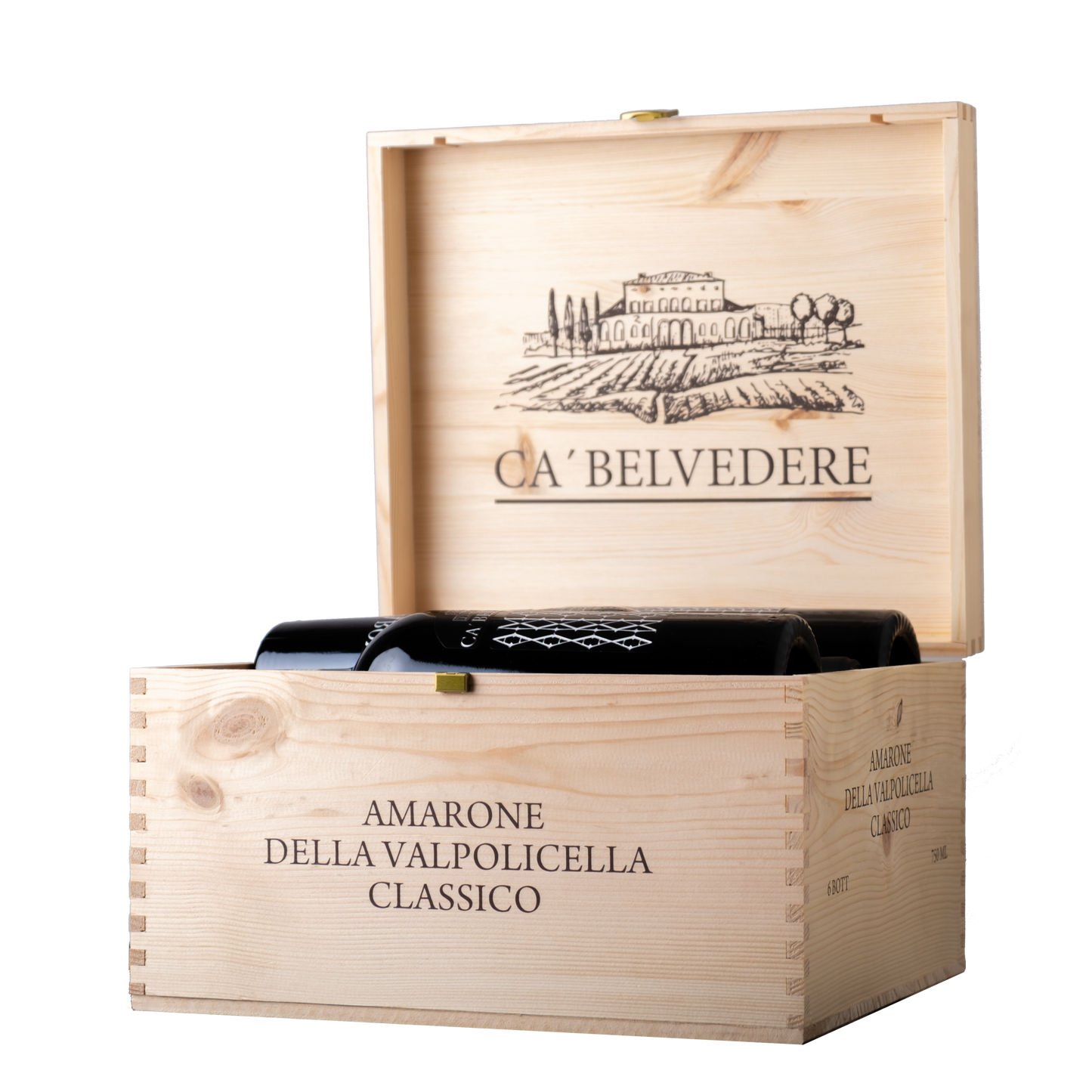 Ca'Belvedere DOCG Amarone della Valpolicella Classico 2018 - 0.75l in 6er Holzkiste