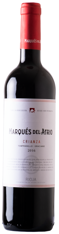 Marqués del Atrio Crianza Cosecha D.O.Ca 2016 - 0.75l