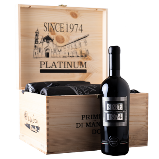 Primitivo di Manduria Since 1974 DOP Platinum Limited Edition 2020 - in Holzkiste 0.75l
